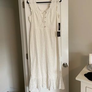 Lulu’s White Eyelet Jumpsuit